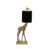 Tafellamp Giraffe - Goud/Zwart - 26x16x61cm