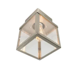 QAZQA Moderne Buitenplafondlamp Staal 1-lichts - Rotterdam