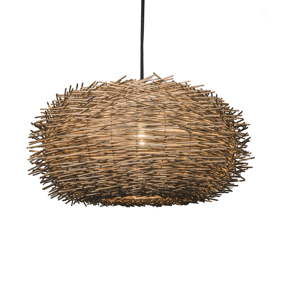 QAZQA Landelijke Hanglamp Bruin Rotan - Hatch 45 - Afbeelding 4