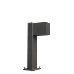 QAZQA Industriële Staande Buitenlamp Antraciet 30 Cm IP44 - Baleno