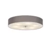 QAZQA Landelijke Plafondlamp Grijs 70 Cm - Drum