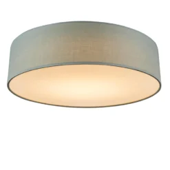 QAZQA Plafondlamp Groen 40 Cm Incl. LED - Drum LED