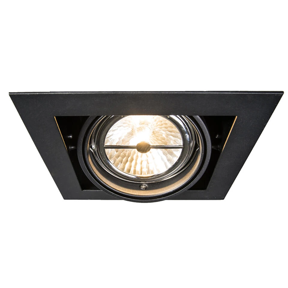 QAZQA Inbouwspot Zwart AR111 Verstelbaar - Oneon - Afbeelding 4