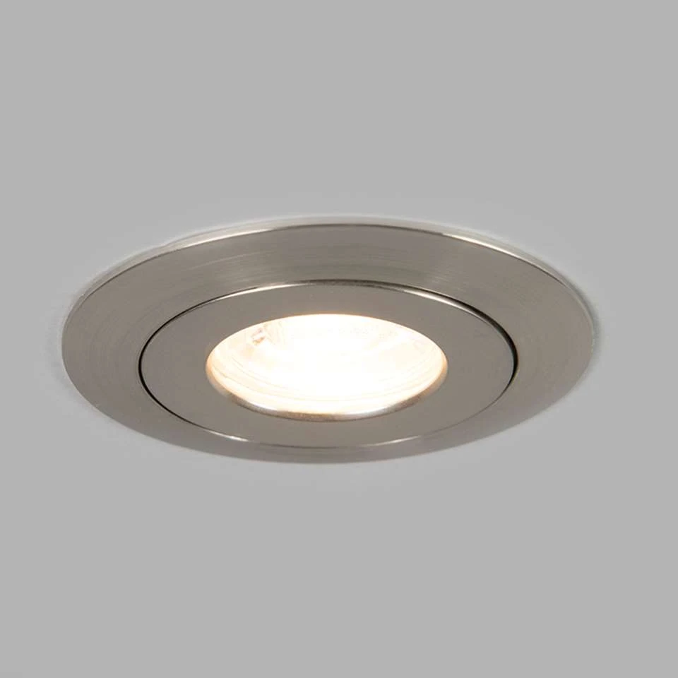 QAZQA Set Van 3 Inbouwspots Staal Incl. LED IP44 - Relax LED - Afbeelding 2
