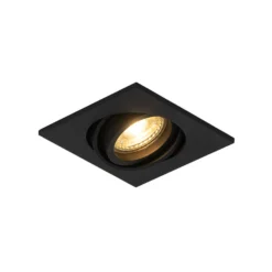 QAZQA Moderne Inbouwspot Zwart Verstelbaar - Club