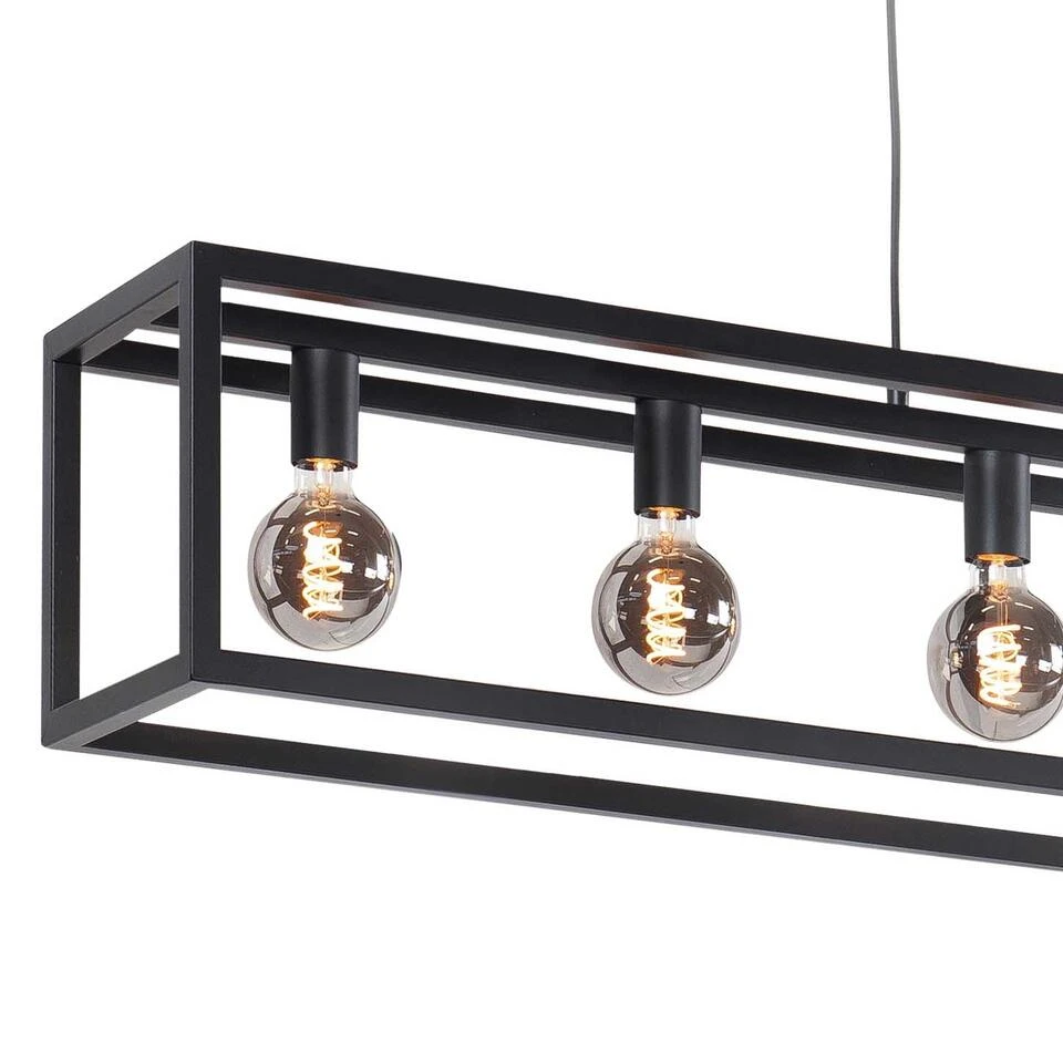 Highlight Hanglamp Fragola - 7 Lichts - 170x170 Cm - Zwart - Afbeelding 3