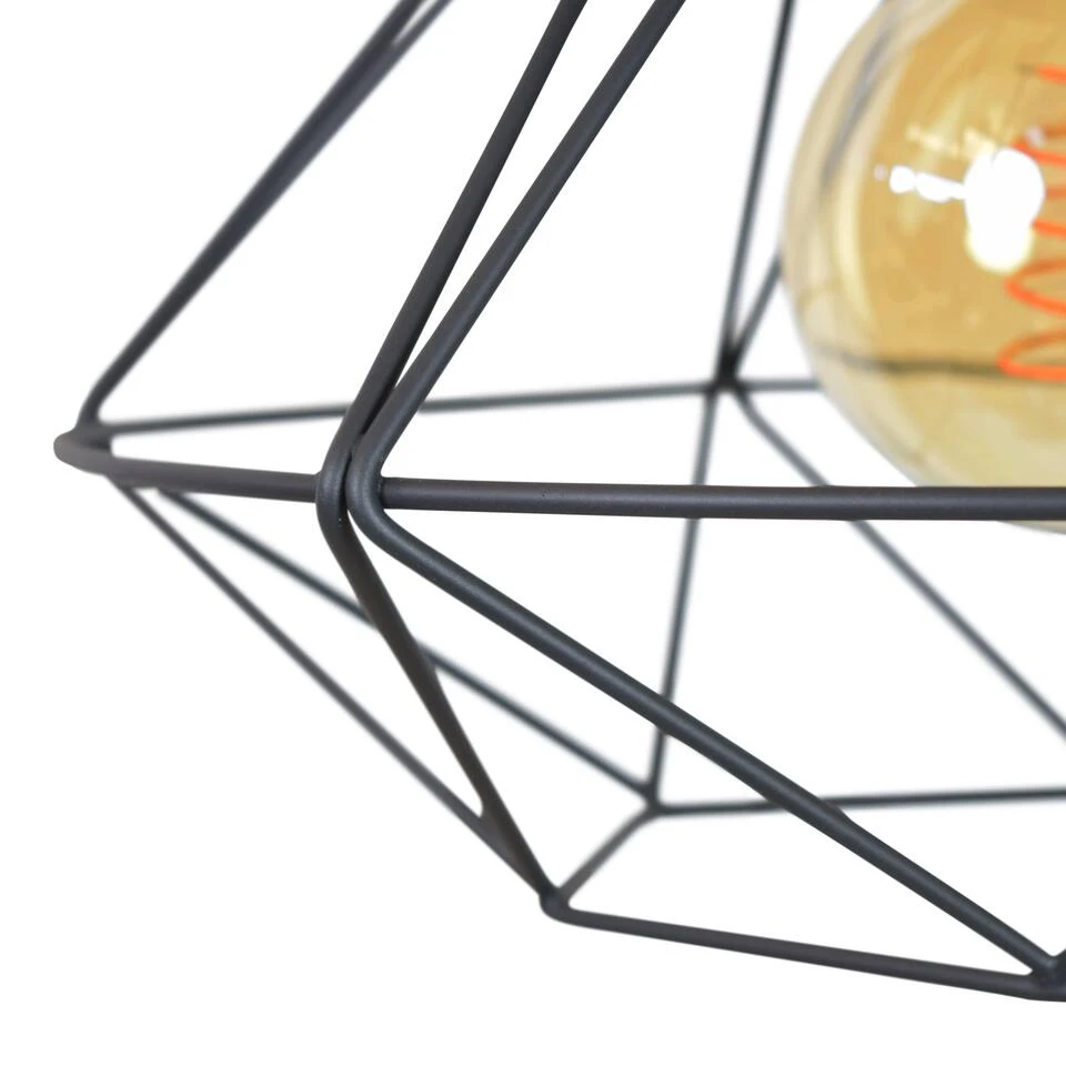 Urban Interiors Plafondlamp Wire - 1 Lichts - 33 X20 Cm - Zwart - Afbeelding 2