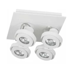 Artdelight Spot Meist - 4 Lichts - 23 X15 Cm - Wit