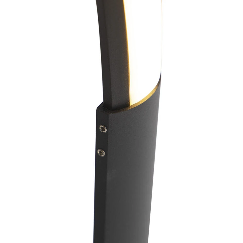 QAZQA Design Vloerlamp Zwart Incl. LED En Dimmer - Twisted - Afbeelding 4