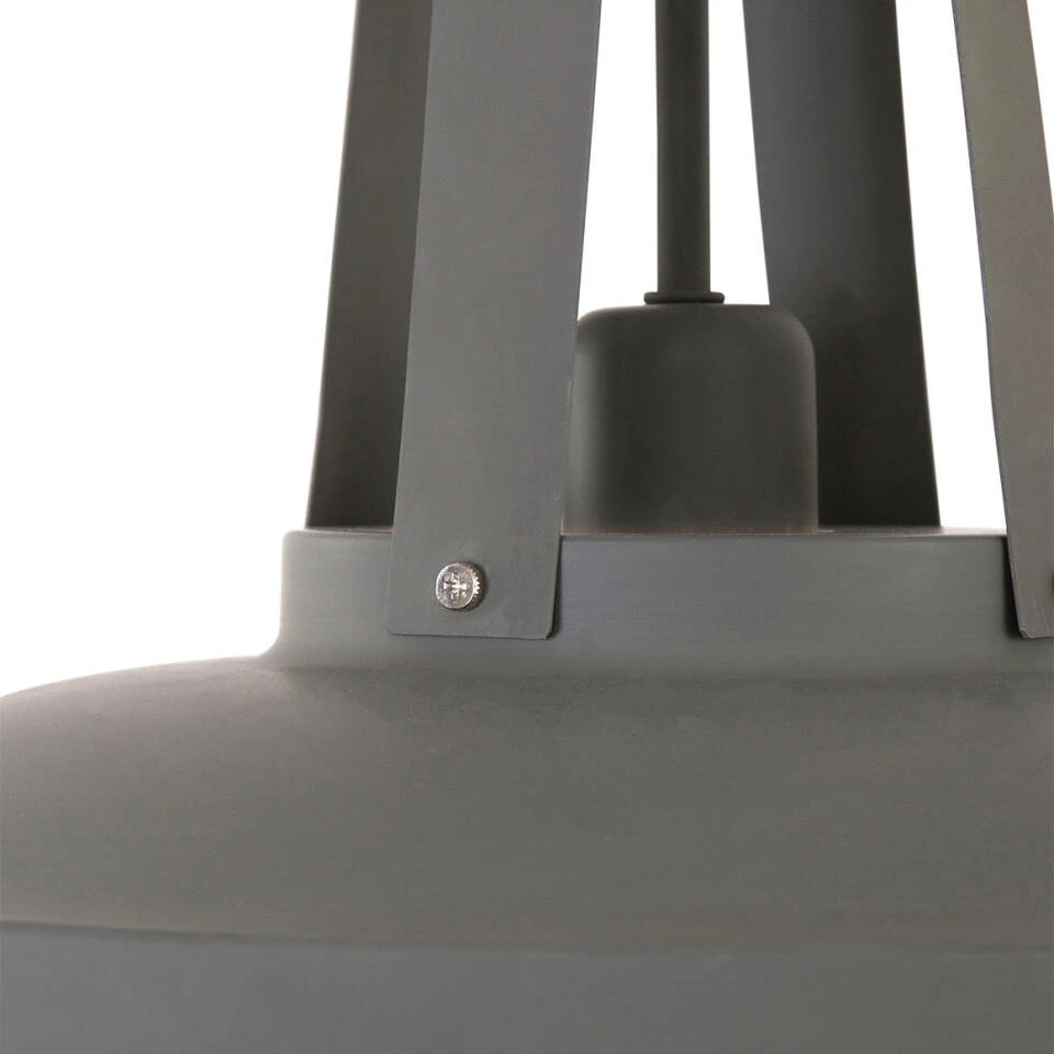 Mexlite Hanglamp - 1 Lichts - 42x200 Cm - Grijs - Afbeelding 4