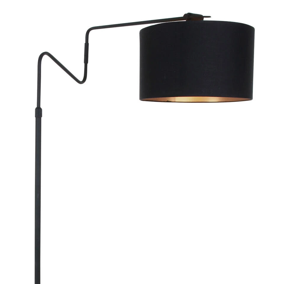 Anne Light & Home Vloerlamp Linstrom - 1 Lichts - 100x155 Cm - Zwart - Afbeelding 2