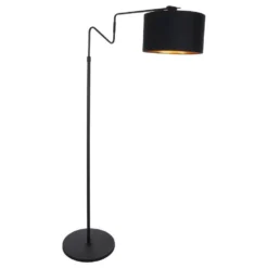 Anne Light & Home Vloerlamp Linstrom - 1 Lichts - 100x155 Cm - Zwart