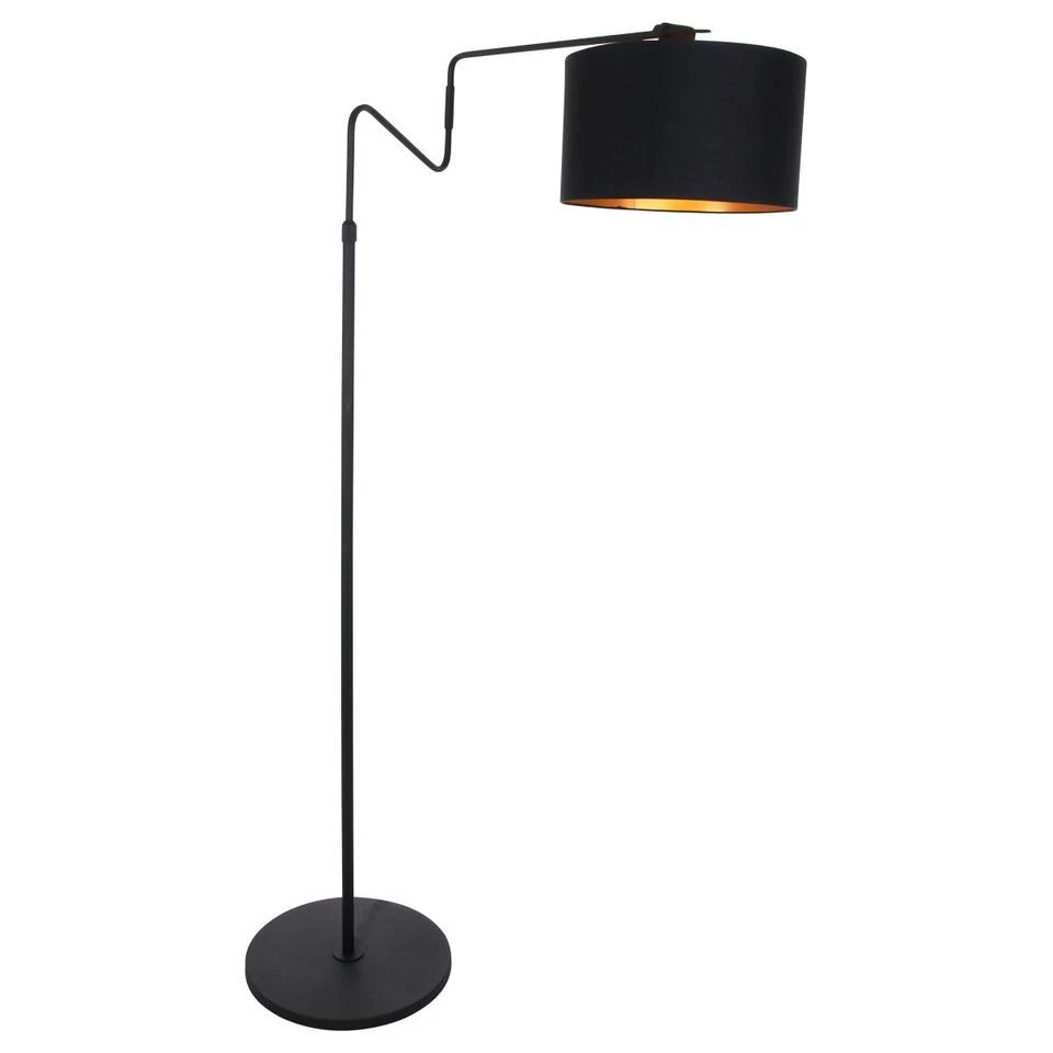 Anne Light & Home Vloerlamp Linstrom - 1 Lichts - 100x155 Cm - Zwart