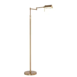 Mexlite Vloerlamp - 1 Lichts - 52x146 Cm - Brons