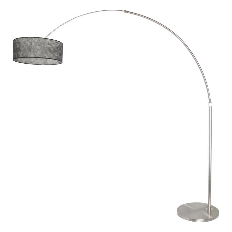 Steinhauer Vloerlamp Sparkled - 1 Lichts - 130-190x230 Cm - Staal - Afbeelding 2