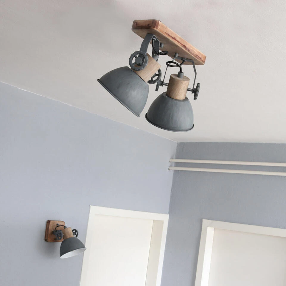 Mexlite Spot - 2 Lichts - 32x17 Cm - Grijs - Afbeelding 4