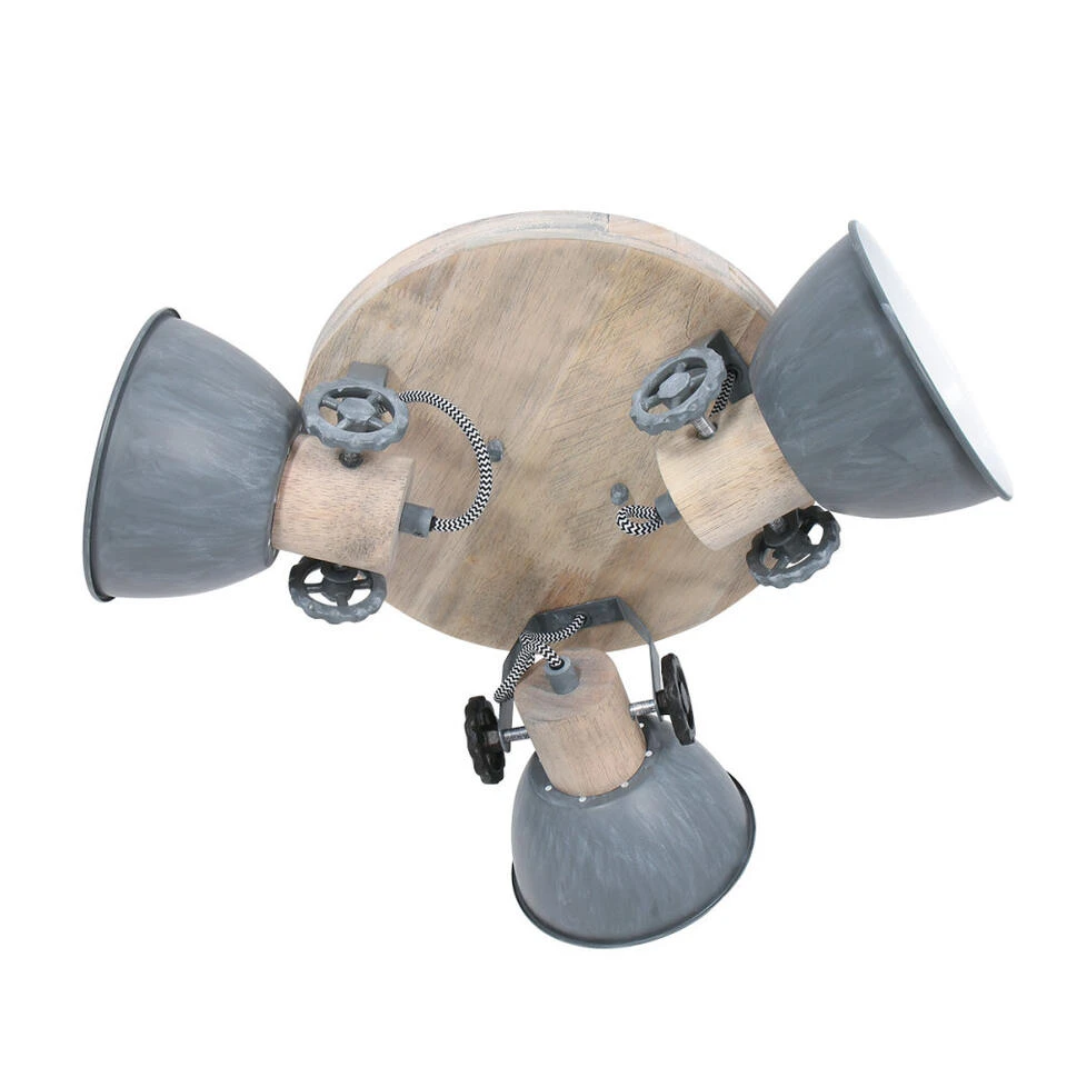 Mexlite Spot - 3 Lichts - 38x20 Cm - Grijs