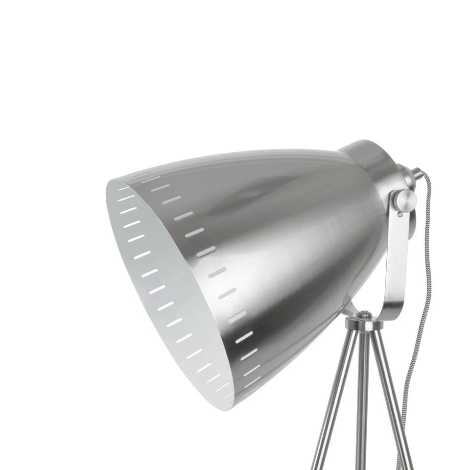Leitmotiv Vloerlamp Luxury Mingle - 3 Poten, Geborsteld Nikkel - 145x26,5cm - Afbeelding 2