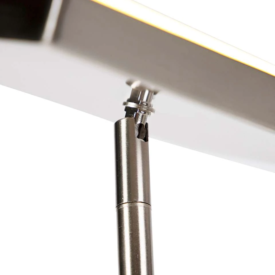 QAZQA Moderne Vloerlamp Incl. LED En Dimmer Met Leeslamp - Uplighter Jazzy - Afbeelding 2