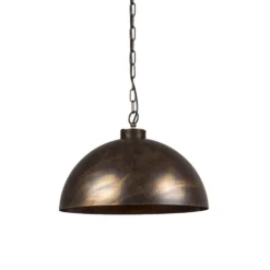 QAZQA IndustriÃ«le Hanglamp Roestbruin 50 Cm - Magna Classic