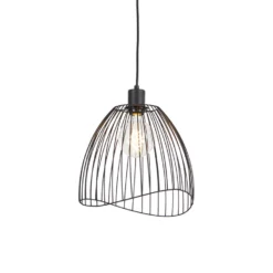 QAZQA Design Hanglamp Zwart 29 Cm - Pua