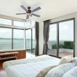 QAZQA Plafondventilator Grijs - Mistral 42