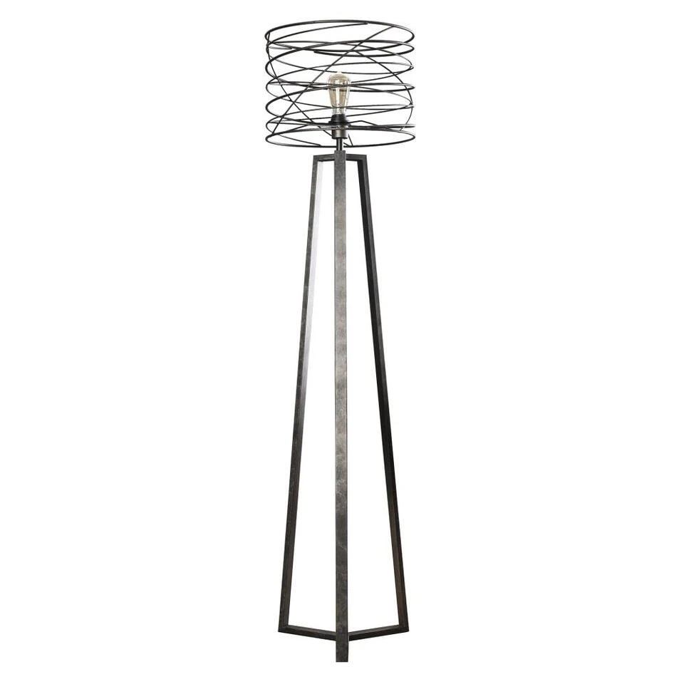 Giga Meubel Vloerlamp Curl Ø40cm - Zwart - 40x40x162cm