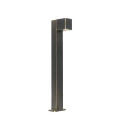 QAZQA Industriële Staande Buitenlamp Antiek Goud 65 Cm IP44 - Baleno