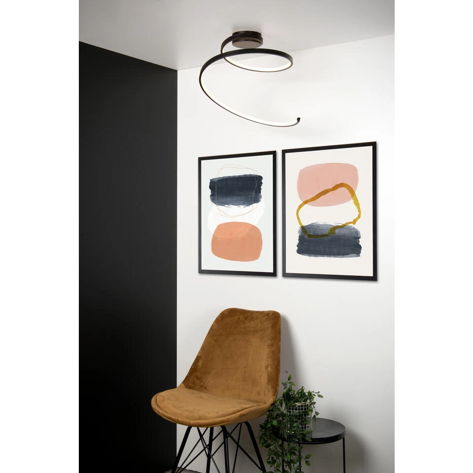 Lucide MAXENCE Plafonnière - Zwart - Afbeelding 2