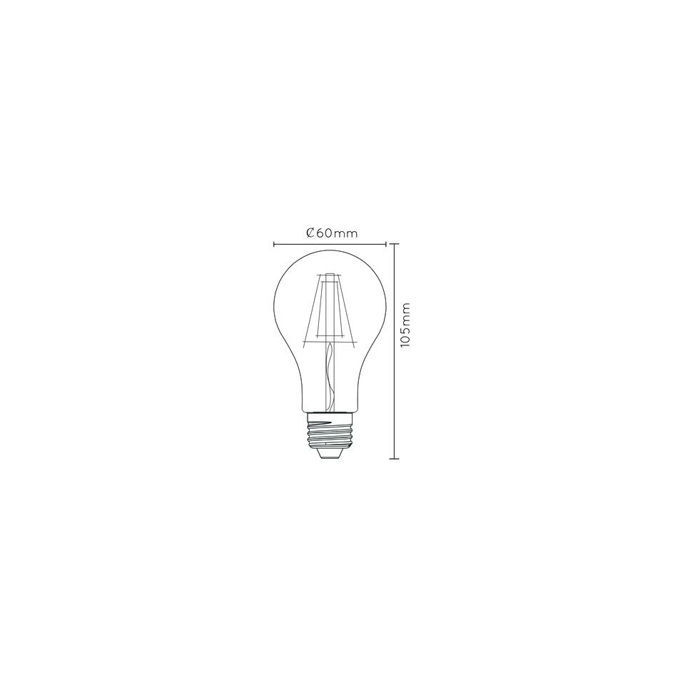Lucide A60 Filament Lamp - Transparant - Afbeelding 4
