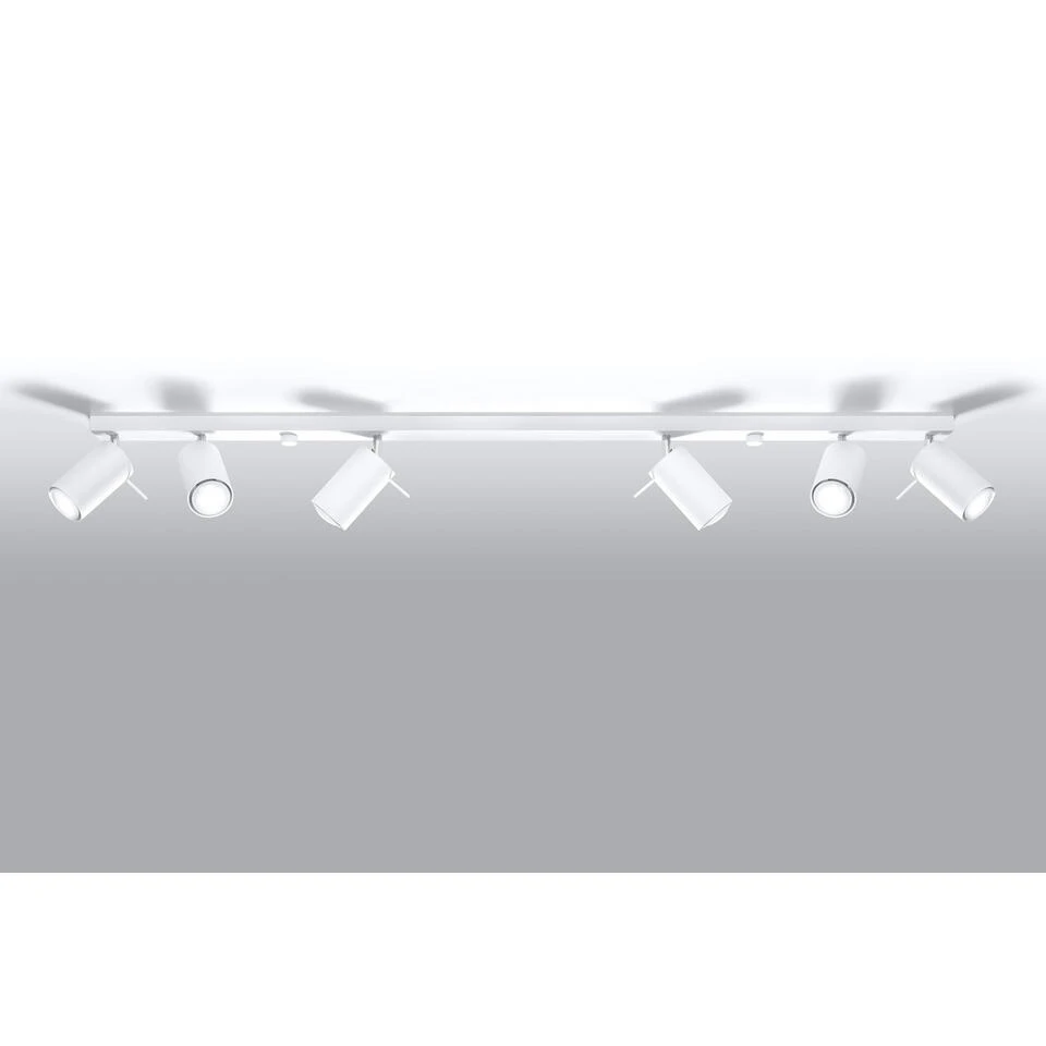 Sollux Spot Ring - 6 Lichts - 120 X15 Cm - Wit - Afbeelding 3