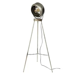 Industriƫle Vloerlamp Bame - 133x50x133 Cm - Metaal - Grijs