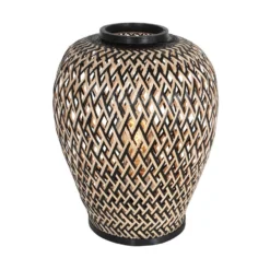 Anne Light & Home Tafellamp Maze - 1 Lichts - 30x30 Cm - Beige Zwart