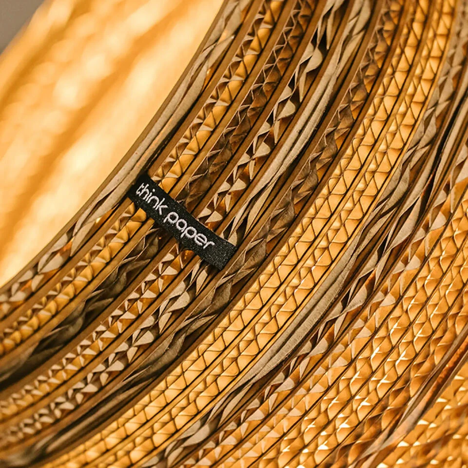 Think Paper Tafellamp Globe - 1 Lichts - 29 X27 Cm - Bruin - Afbeelding 3