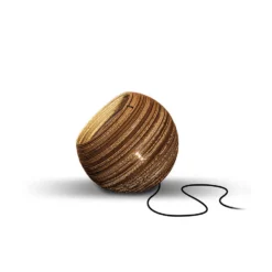 Think Paper Tafellamp Globe - 1 Lichts - 29 X27 Cm - Bruin