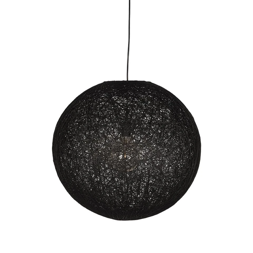 LABEL51 Hanglamp Twist - Zwart - Vlas - L - Afbeelding 2