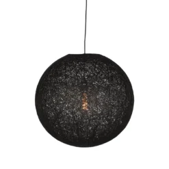 LABEL51 Hanglamp Twist - Zwart - Vlas - L