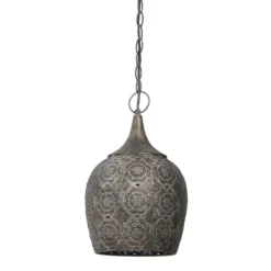 Hanglamp Kadiri - Grijs - Ø23,5cm