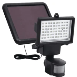 VidaXL Solarspotlight Met Sensor LED Zwart