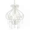 VidaXL Plafondlamp Met Kralen Rond E14 Wit