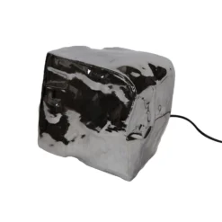 Hoyz - Tafellamp Rock Chromed - Industrieel - Lamp In Rots