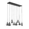 Giga Meubel Hanglamp 8-Lichts - Smoke Glass - Industrieel - Lamp Daina