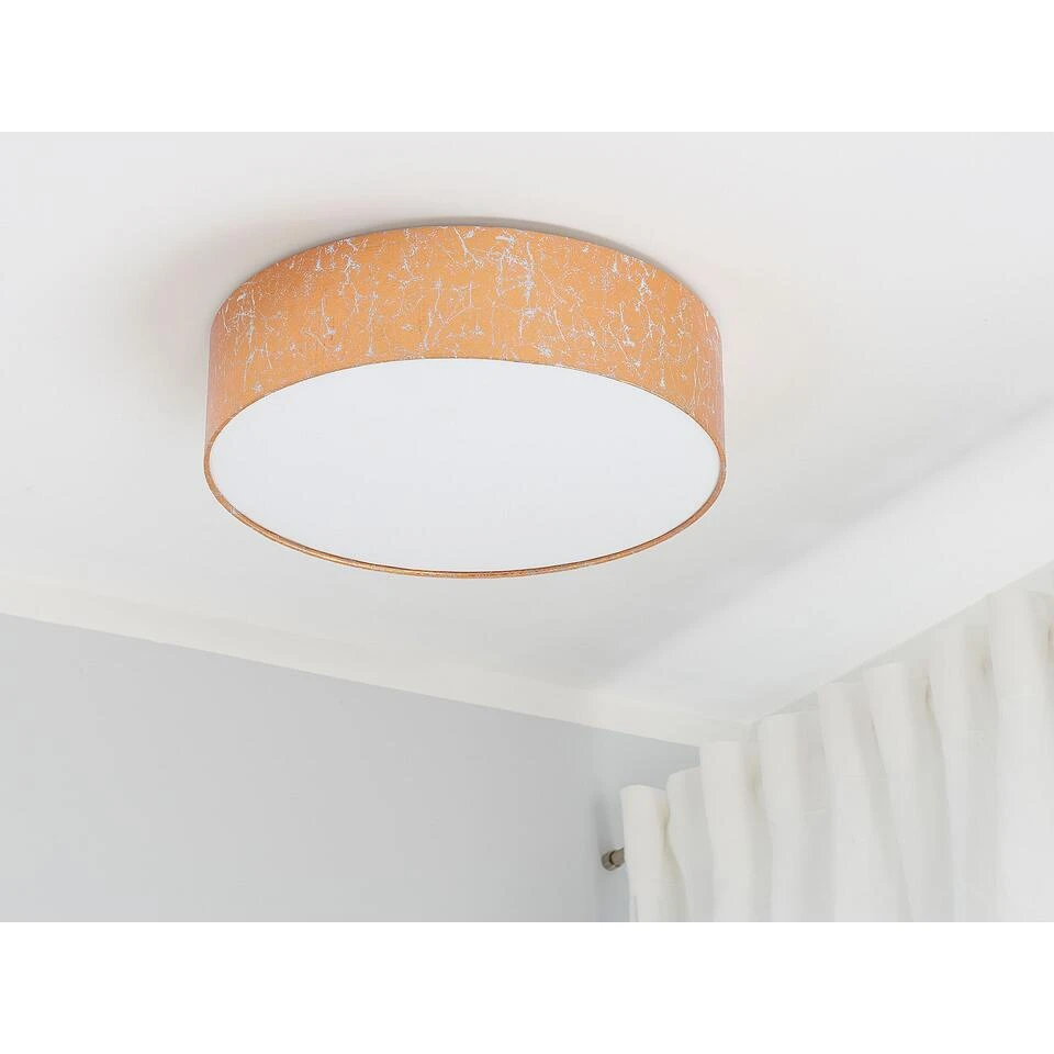 Beliani Plafondlamp RENA - Koper Polykatoen - Afbeelding 4