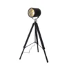 Industriële Vloerlamp Pesaro Driepoot Zwart - 164x41x164 Cm - Metaal - Zwart