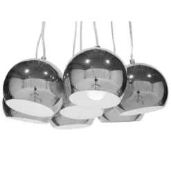 Beliani Hanglamp OLZA - Zilver Metaal