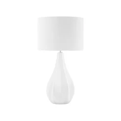Beliani Bedlamp SANTEE - Wit Porselein