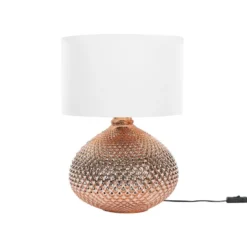 Beliani Tafellamp MADON - Koper Glas