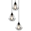 VidaXL Plafondlamp Met Diamantvorm 3xE27 Zwart