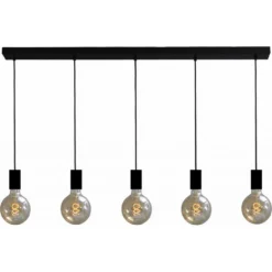 Hanglamp Bulby 5-lichts Zwart