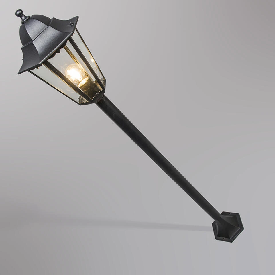 QAZQA Klassieke Staande Buitenlamp Zwart IP44 125 Cm - New Orleans - Afbeelding 2